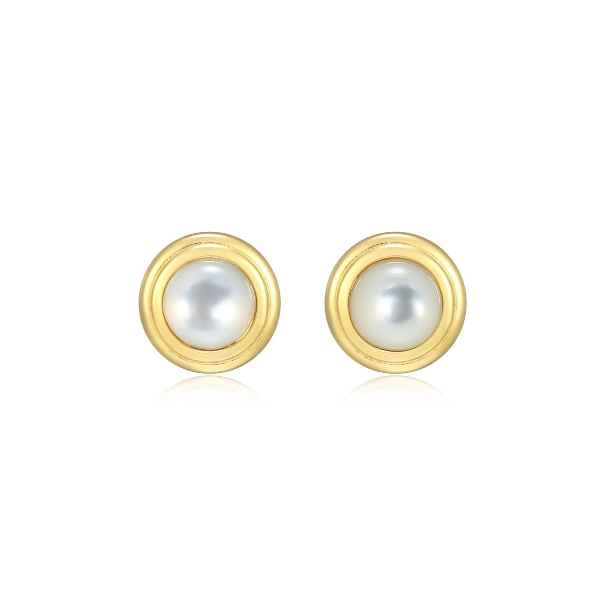 White Mother of Pearl Star Stud Earrings β Reign Sterling Silver