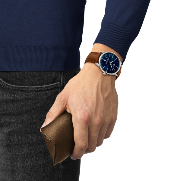 Tissot Chemin des Tourelles Powermatic 80 41mm Two-Tone Blue