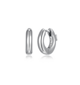 Smooth Hoop Earrings - She Sterling Silver