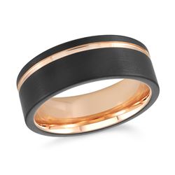Bague Tungstène Fini Poli – Alliance Homme Malo