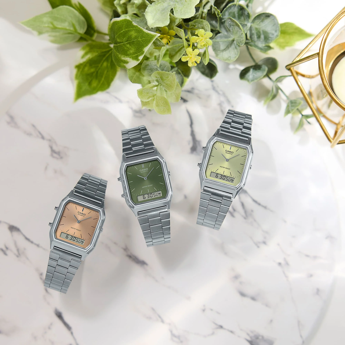 Casio AQ230 Cadran Vert