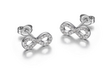 Infinity Zircon Studs β Reign Sterling Silver 925