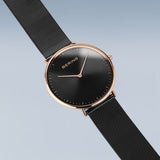 Bering Ultra Slim 39mm Noir Or Rose