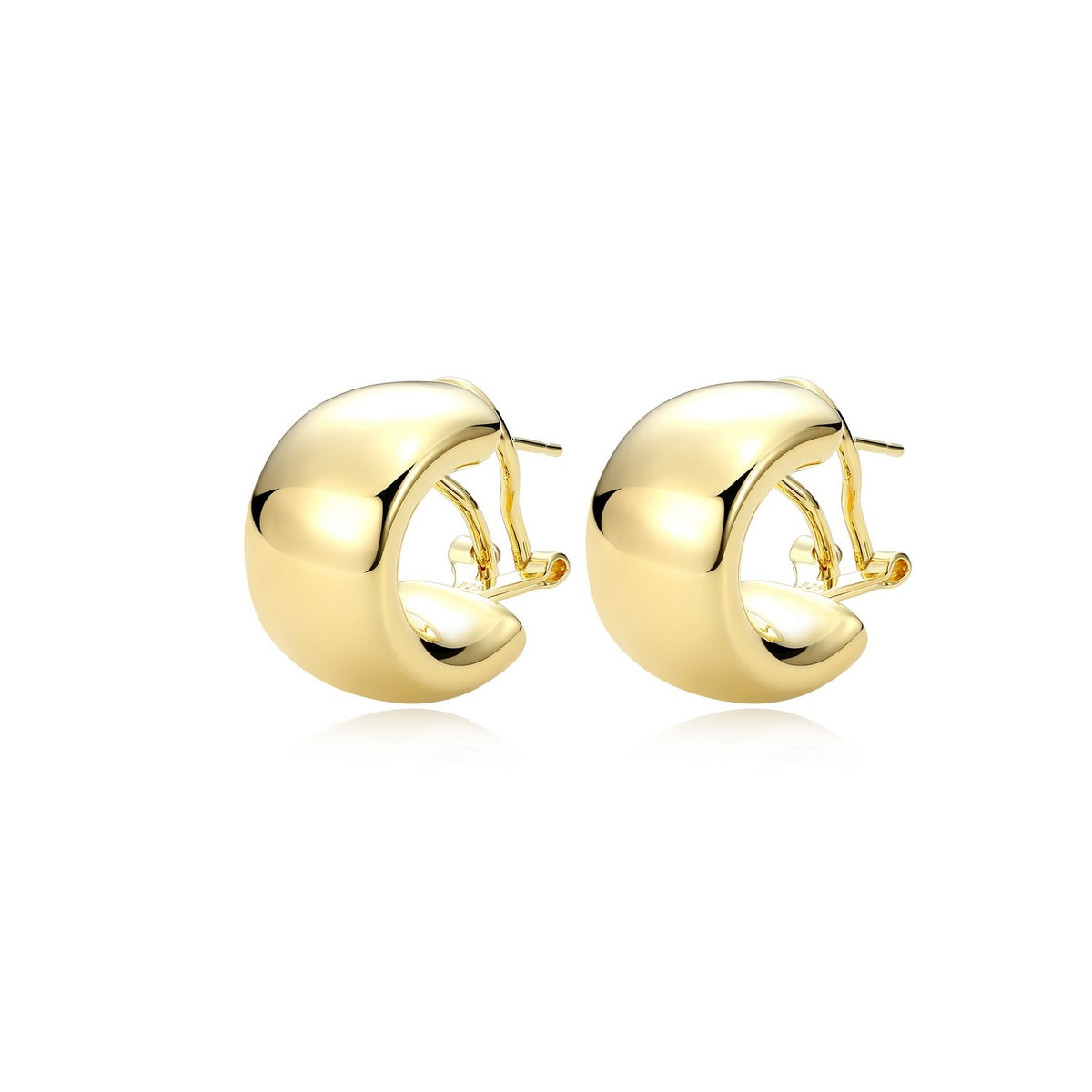 Omega Clip Hoop Earrings β Reign Sterling Silver 925