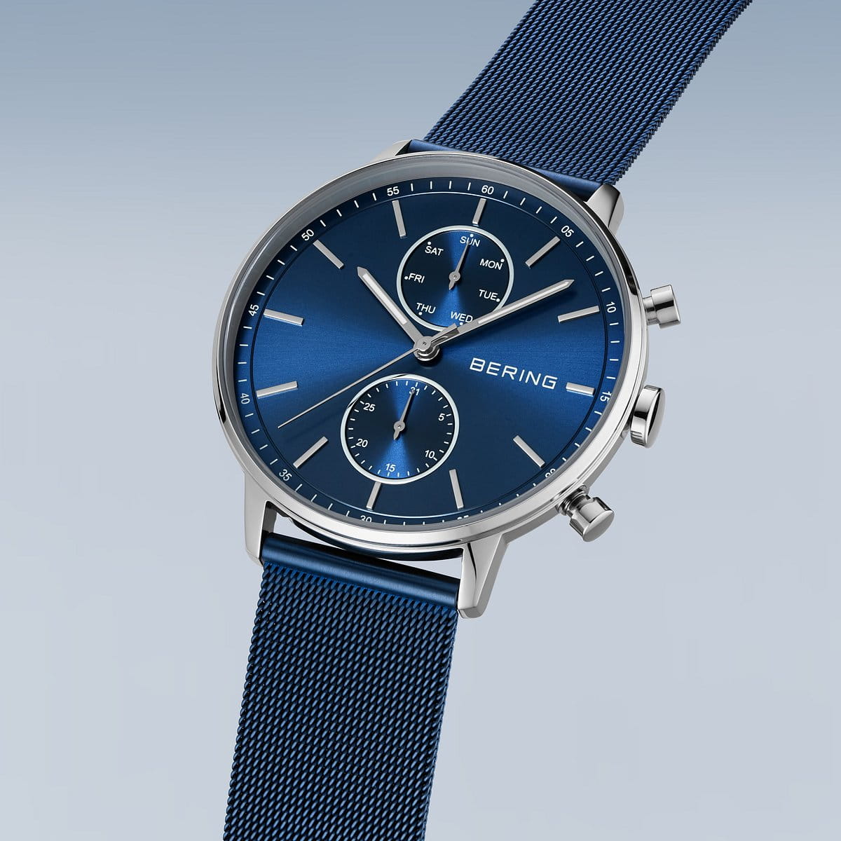 Bering Classic Femme Cadran Bleu 42mm