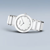 Montre Bering Ceramic 11435-754 bleu et or rose