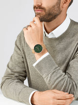 Montre Bering 14240-668 bleue et or rose