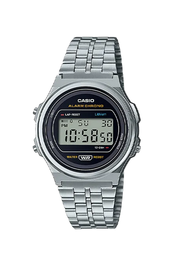 Casio Vintage A171WE-1 acier noir
