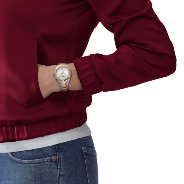 Tissot PR 100 Sport Chic bicolore nacre