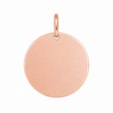 Pendentif Rond Or 10K
