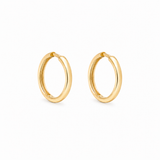Boucles d'Oreilles Huggies Lisses Or 10K