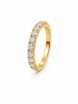 Bague Semi-Éternité Or Blanc 14K Diamants Lab 1,00ct