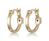 Boucles d'oreilles ELLE argent 925 créoles fines