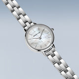 Bering Classic Femme Cadran Blanc Or 27mm