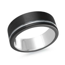Bague Tungstène Fini Poli – Alliance Homme Malo