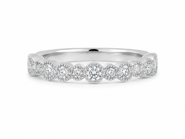 Bague Or Blanc 18K Diamants 0,50ct