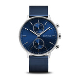 Bering Classic Femme Cadran Bleu 42mm