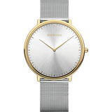 Bering Classic 39mm Bicolore Acier Or