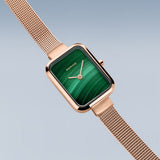 Bering Petite Square 20mm Or Rose