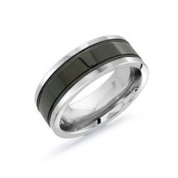 Bague Tungstène Fini Brossé – Alliance Homme Malo