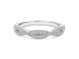 Bague Or Blanc 14K Diamants 0,34ct