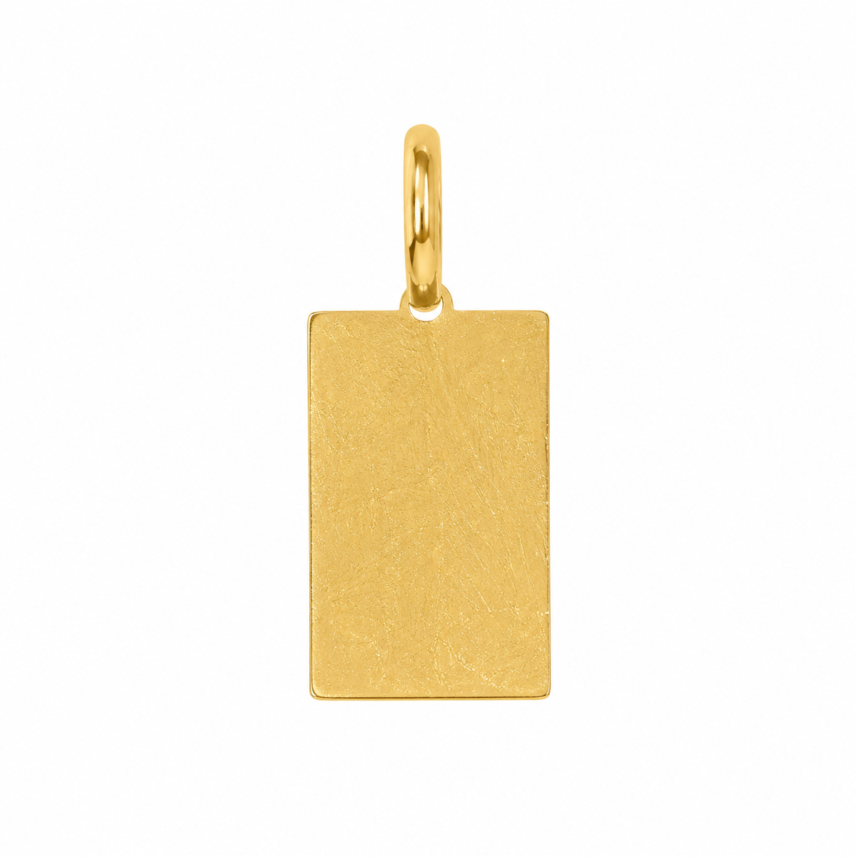 Pendentif Plaque Rectangle Or 10K