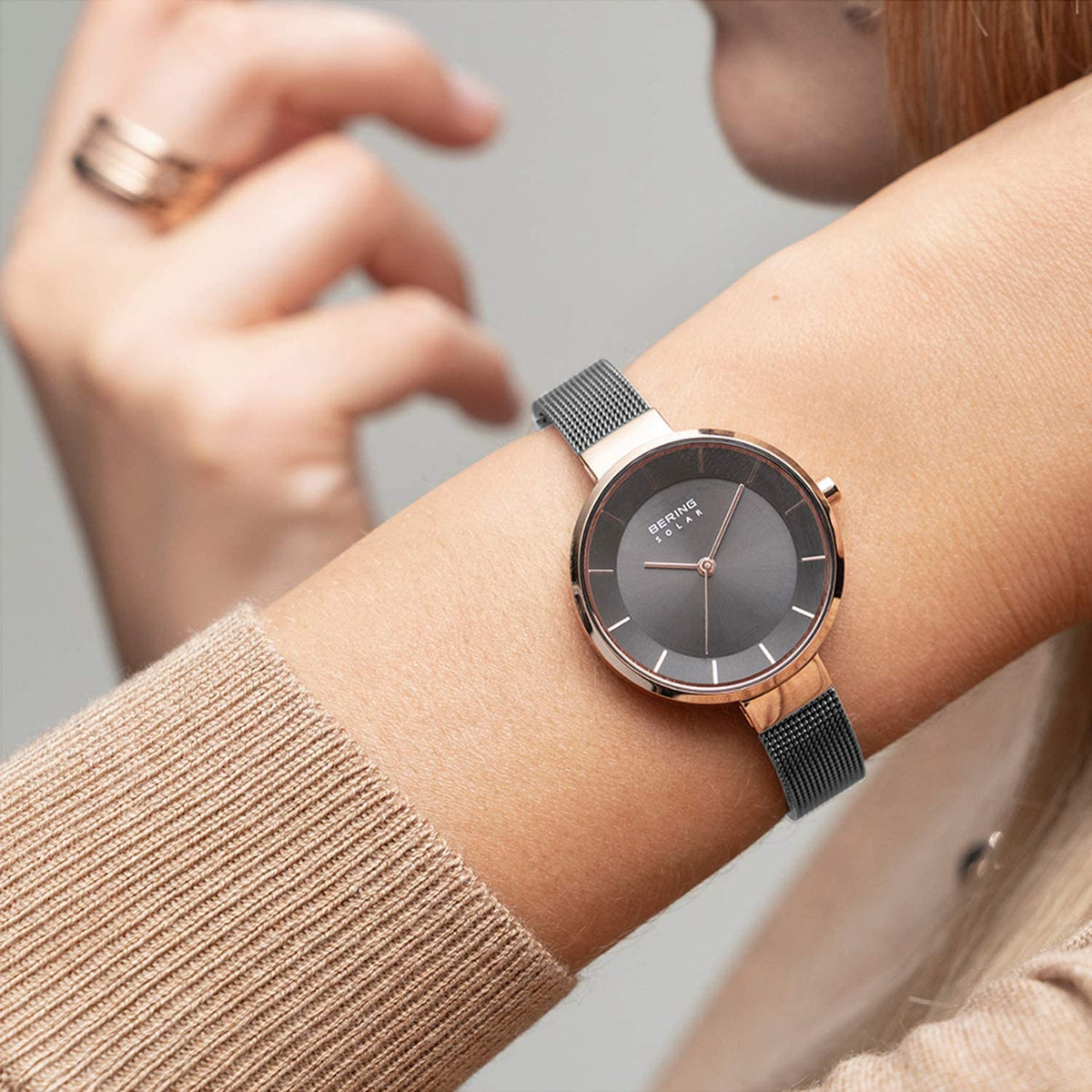 Montre Bering Solar 14631-369 or rose