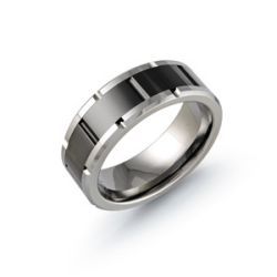 Bague Tungstène Fini Mat – Alliance Homme Malo