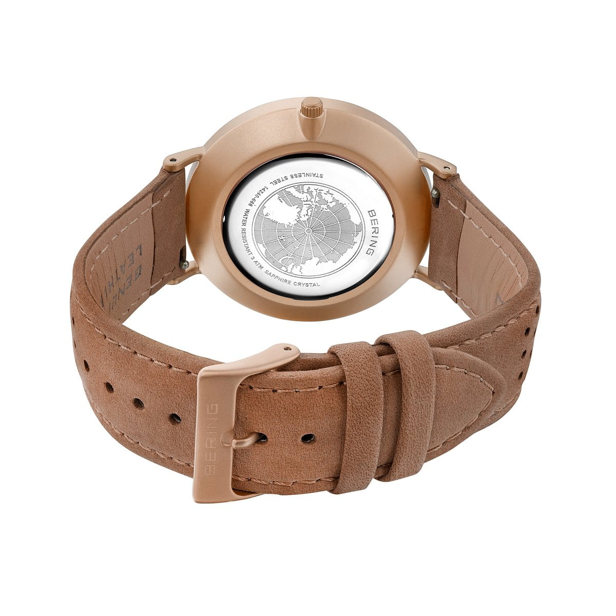 Montre Bering 14240-668 bleue et or rose