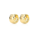 Boucles d'Oreilles Huggies Chunky – Reign Argent 925