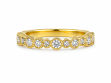 Bague Or Blanc 18K 17 Diamants 0,55ct