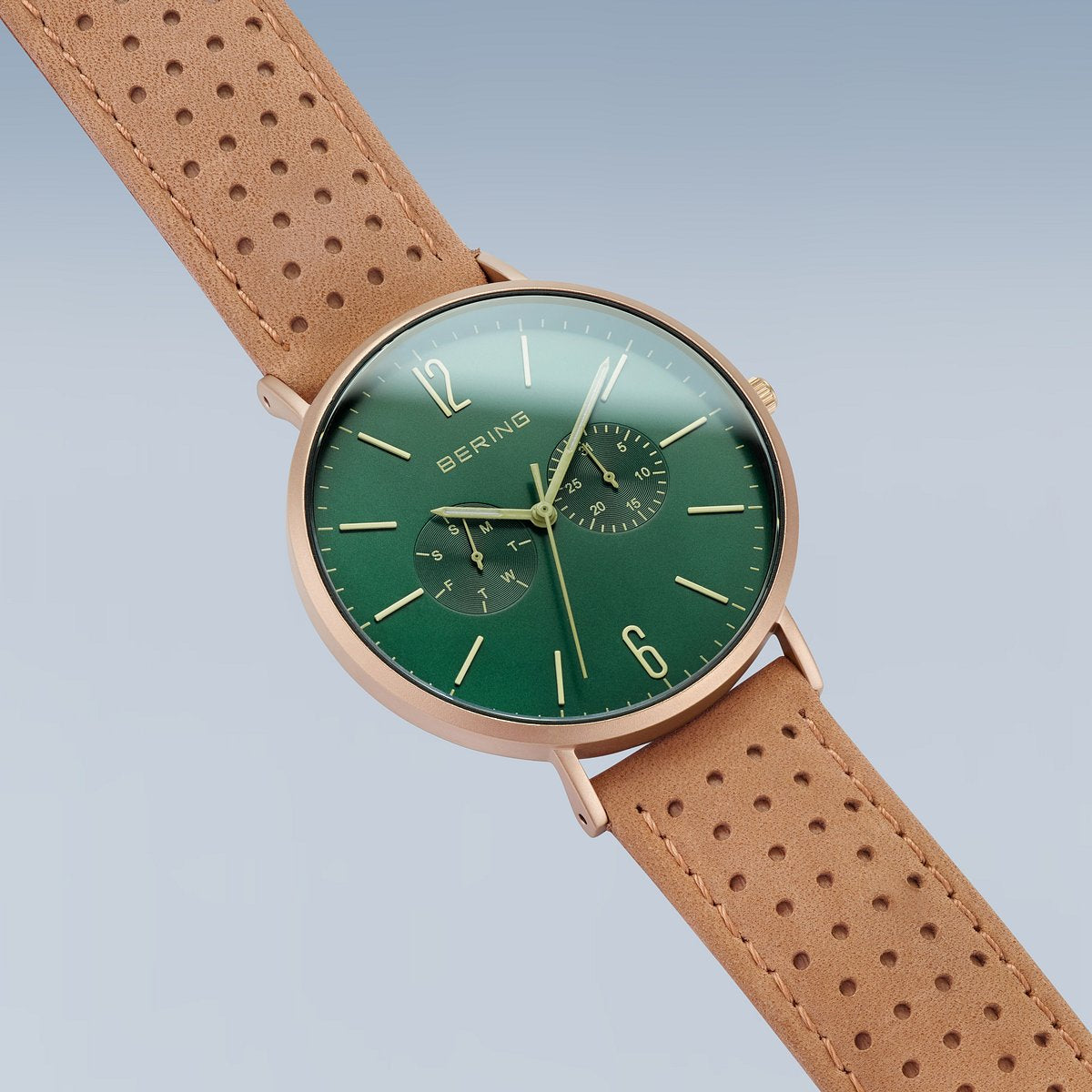 Montre Bering 14240-668 bleue et or rose