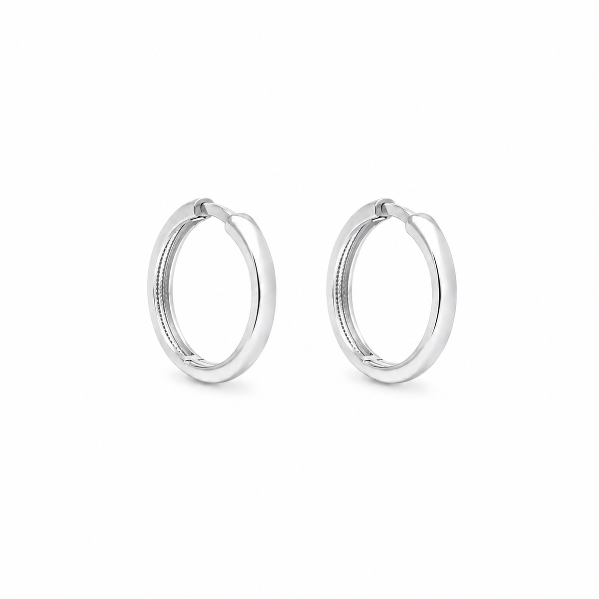 Boucles d'Oreilles Huggies Lisses Or 10K