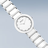 Montre Bering Ceramic 11435-754 bleu et or rose