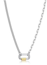Collier Mousqueton Chaîne Mixte – Reign Argent 925