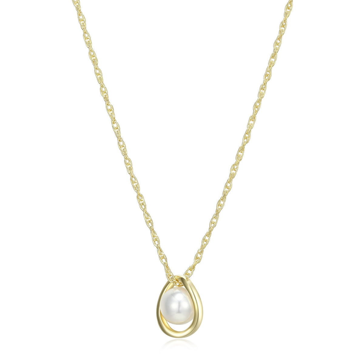 Collier Pendentif Perle 6mm – Elle Argent 925