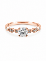 Bague Solitaire Or 14K Diamant Lab 0,50ct