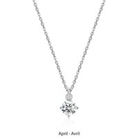 Collier Pendentif Moissanite et Diamants Labo – Elle Argent 925
