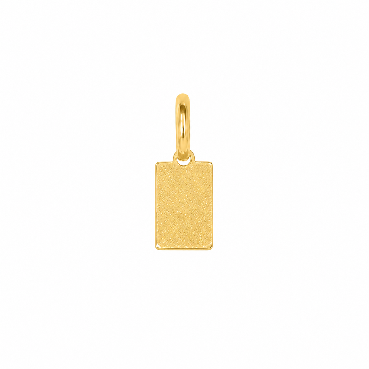 Pendentif Plaque Rectangle Or 10K