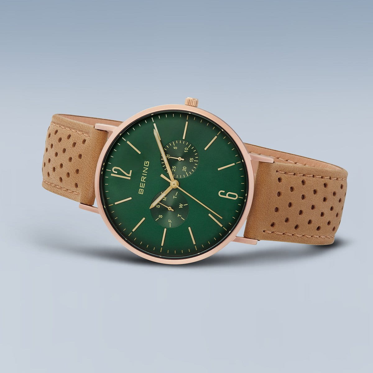 Montre Bering 14240-668 bleue et or rose