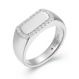 Bague Halo Zircon – Elle Argent 925