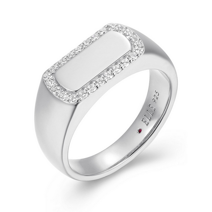 Bague Halo Zircon – Elle Argent 925