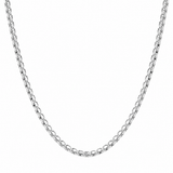 Chaîne Box Or Blanc 10K 1,3mm 24 pouces