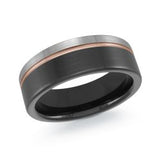 Bague Tungstène Fini Poli – Alliance Homme Malo