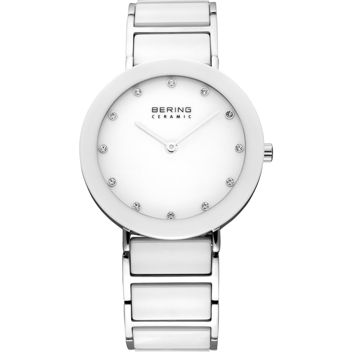 Montre Bering Ceramic 11435-754 bleu et or rose