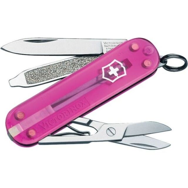 Couteau Victorinox Classic SD rose transparent