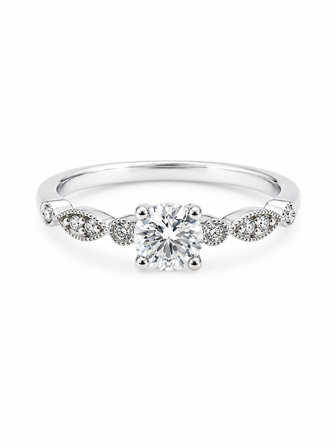 Bague Solitaire Or 14K Diamant Lab 0,50ct