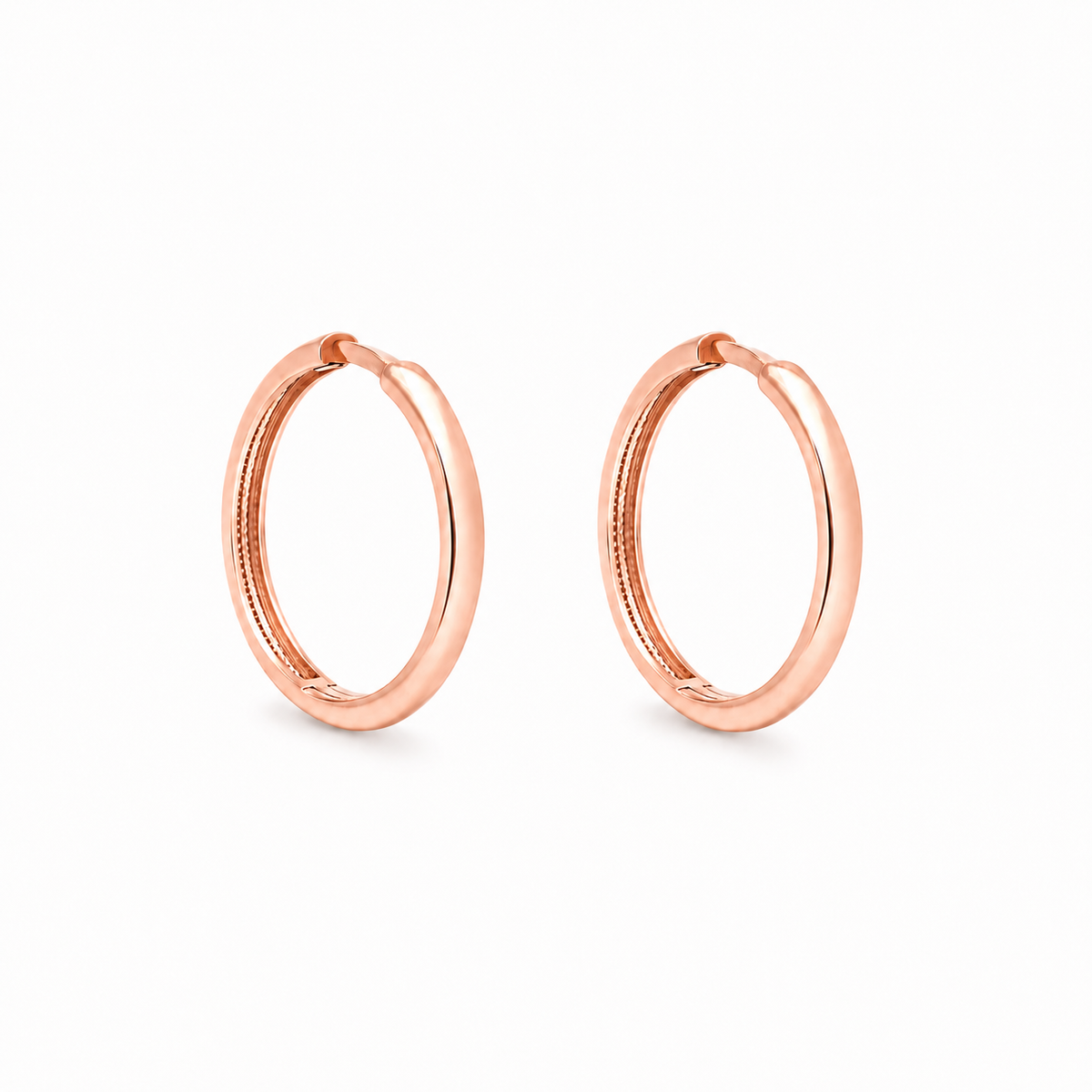 Boucles d'Oreilles Huggies Lisses Or 10K