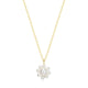 Collier fleur de perles Reign en argent 925 plaqué or