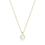 Collier perle ELLE en argent 925 plaqué or 18K